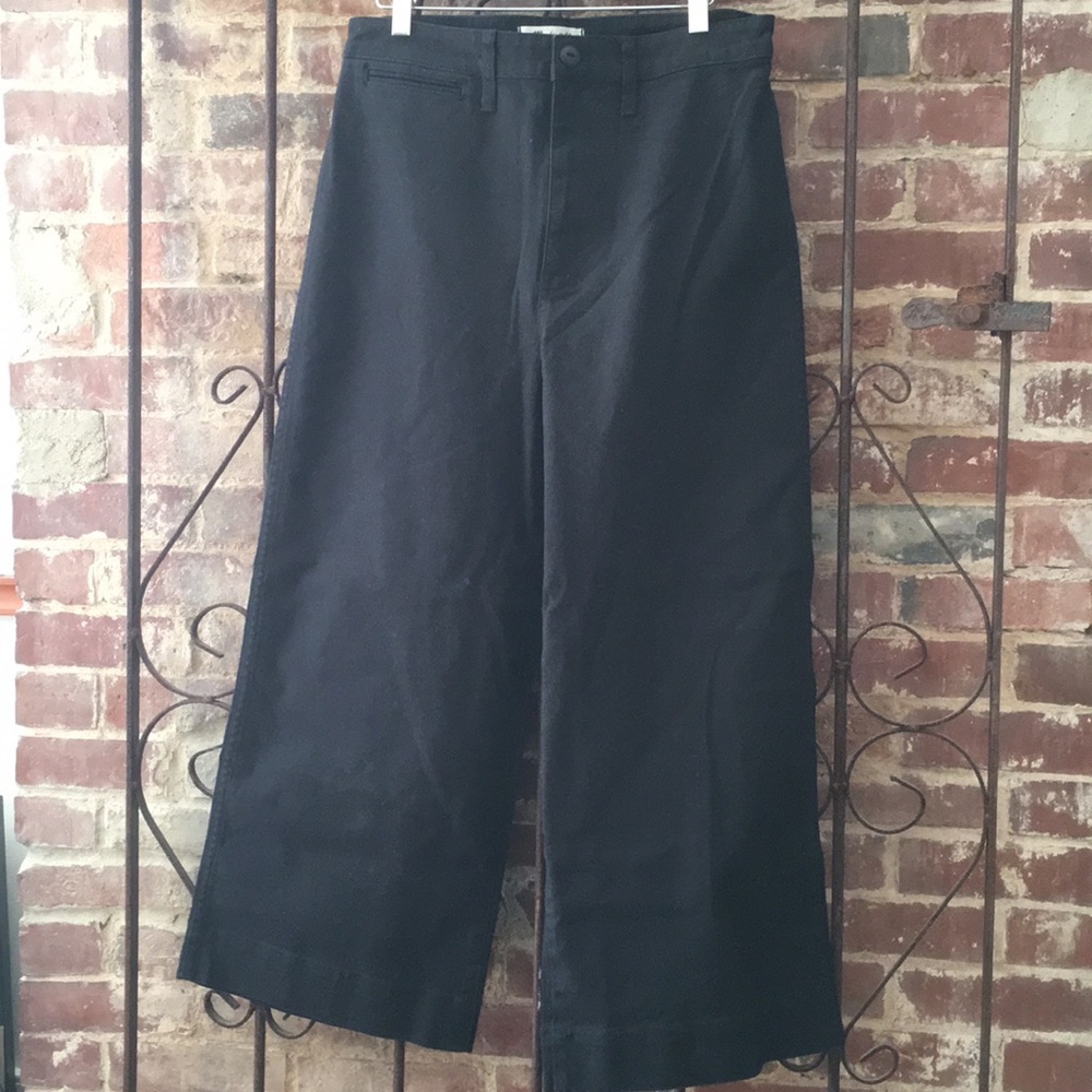Madewell black Emmett wide leg pant 28P - Picture 6 of 8